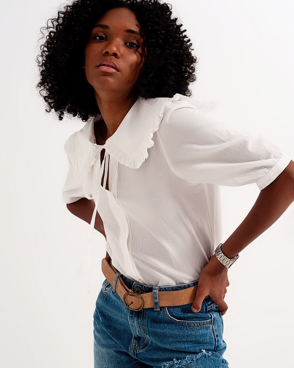 Blouse à Col Ample