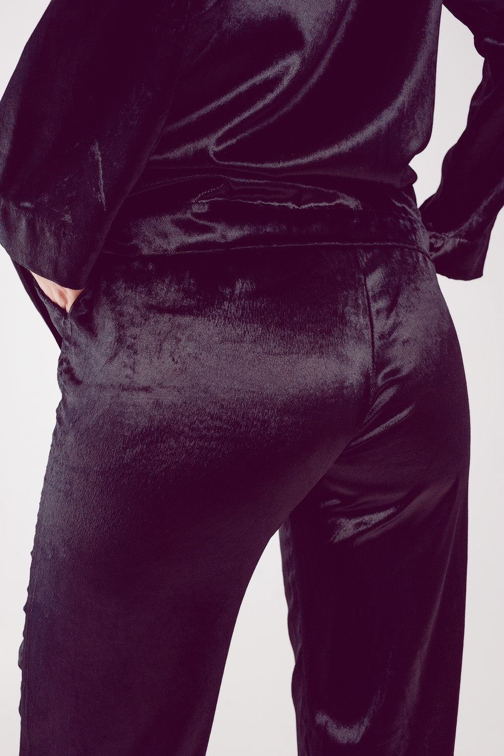 Pantalons en Velours Droit