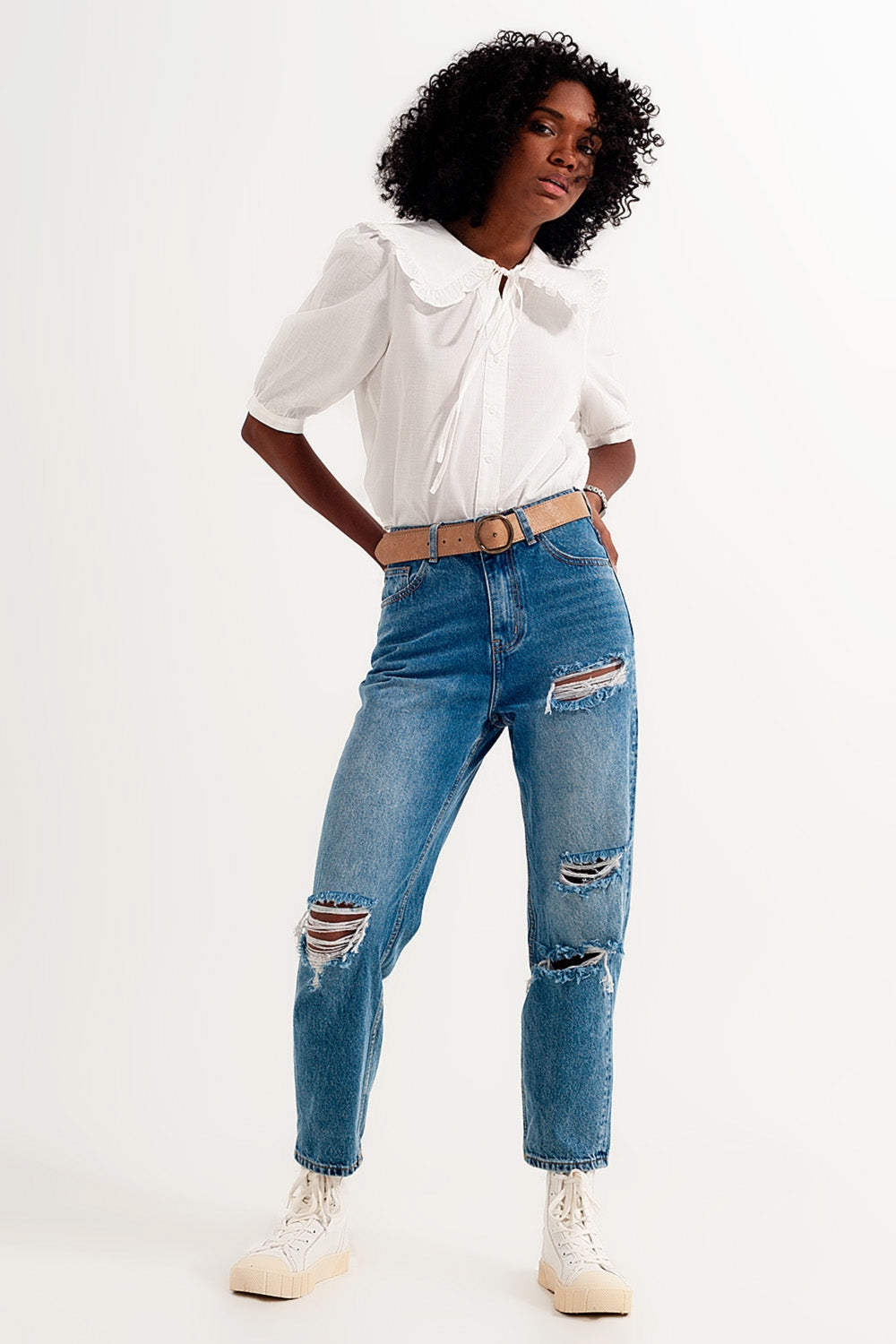 Blouse à Col Ample