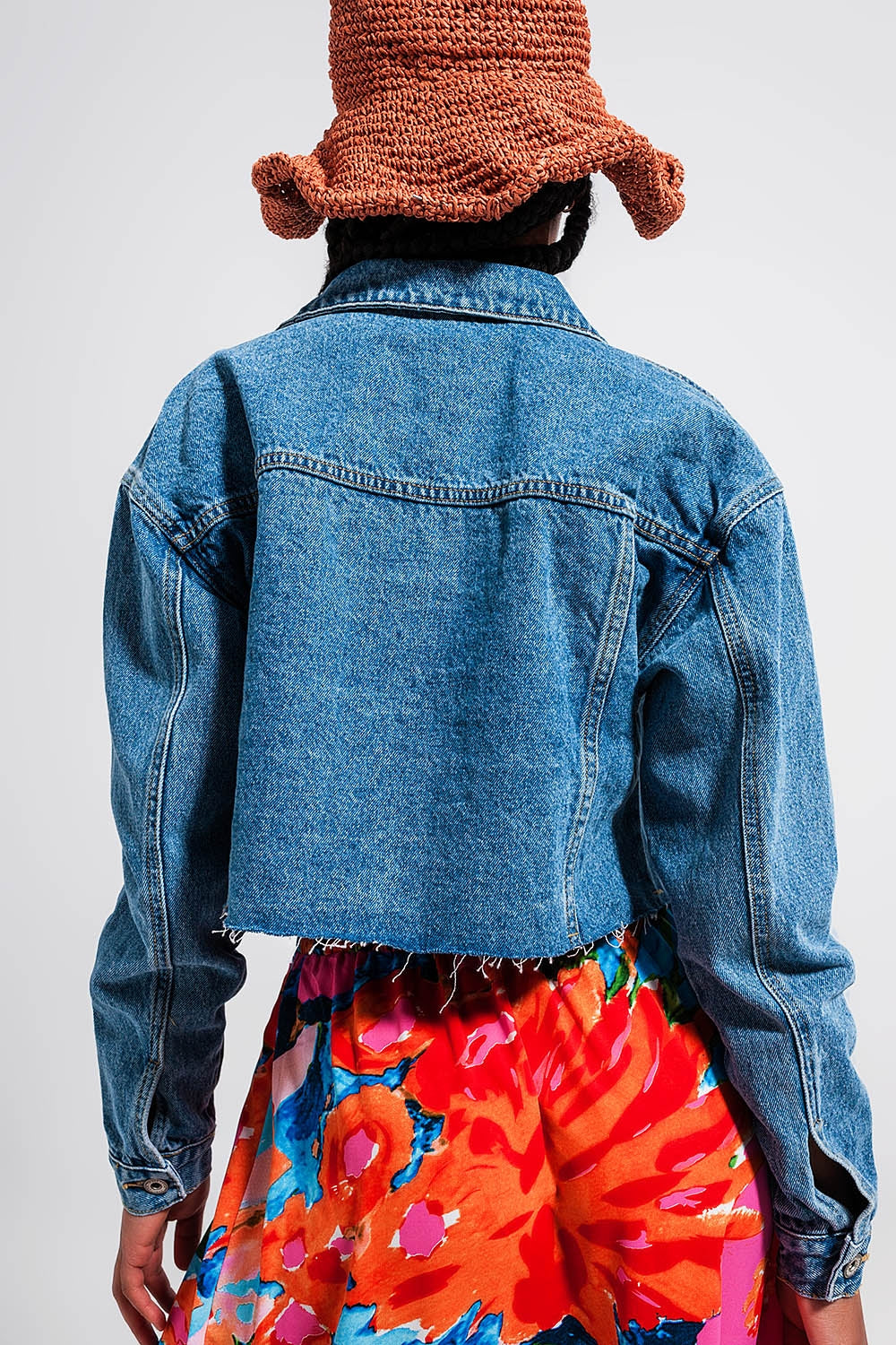 Veste Crop Denim Style Urbain