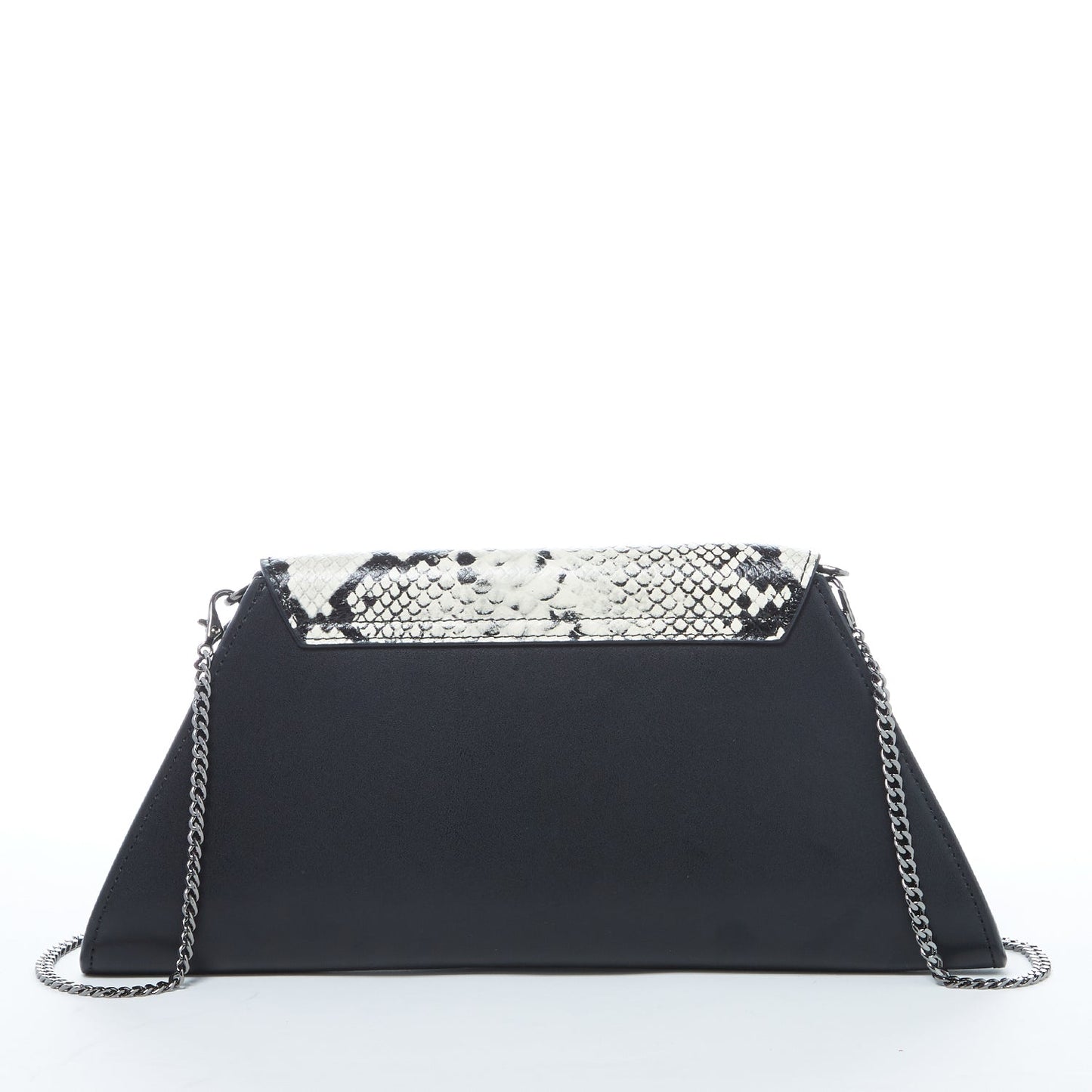 SUSU Angelica – Sac à main en Cuir noir imprimé Python