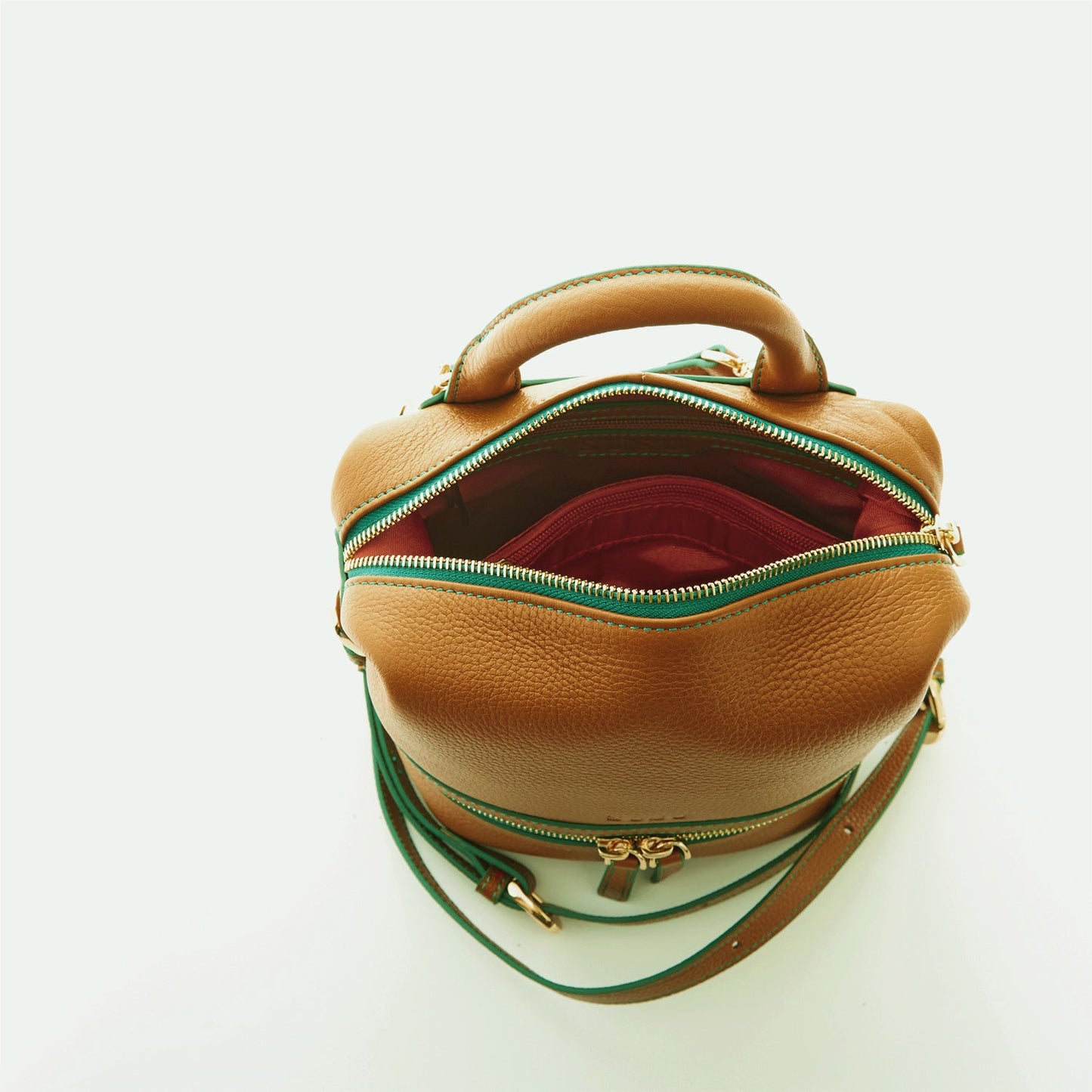 SUSU Ashley – Sac à dos en Cuir Brun 3-en-1