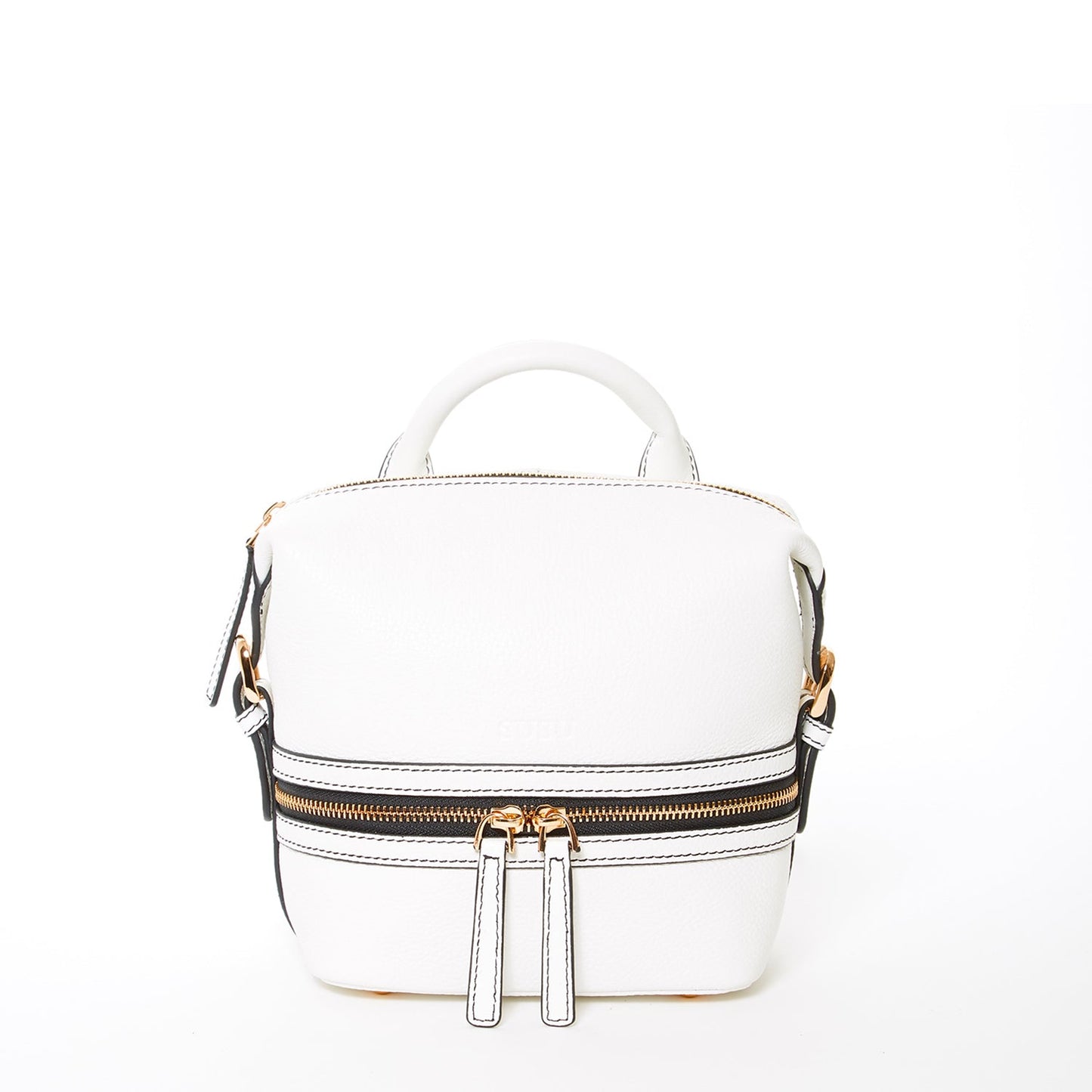 SUSU Ashley – Sac à dos en Cuir Blanc 3-en-1