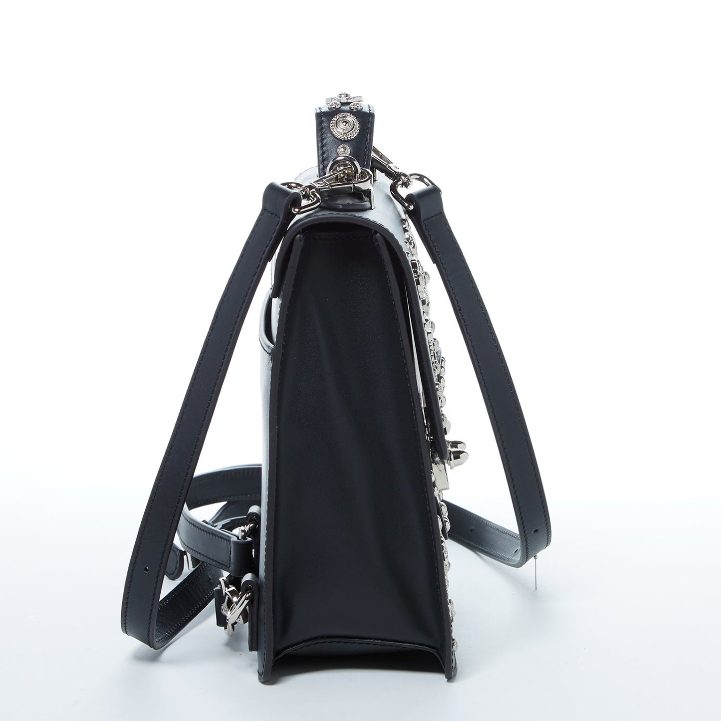 SUSU Hollywood – Sac à dos en Cuir Noir avec bandoulière amovible