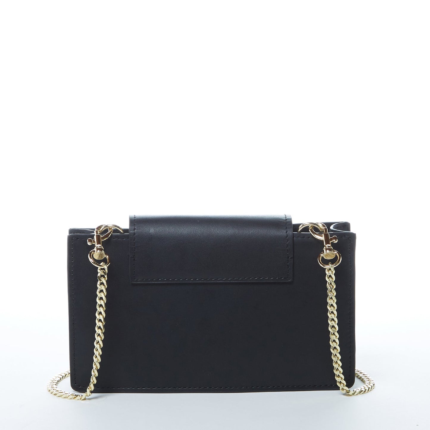 SUSU Mary Sac à main petit en Cuir Noir imprimé Python