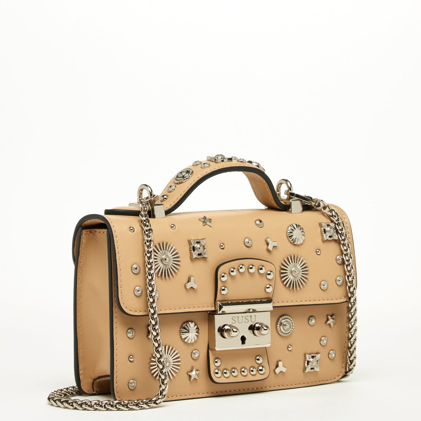 SUSU Hollywood – Sac bandoulière en Cuir Beige