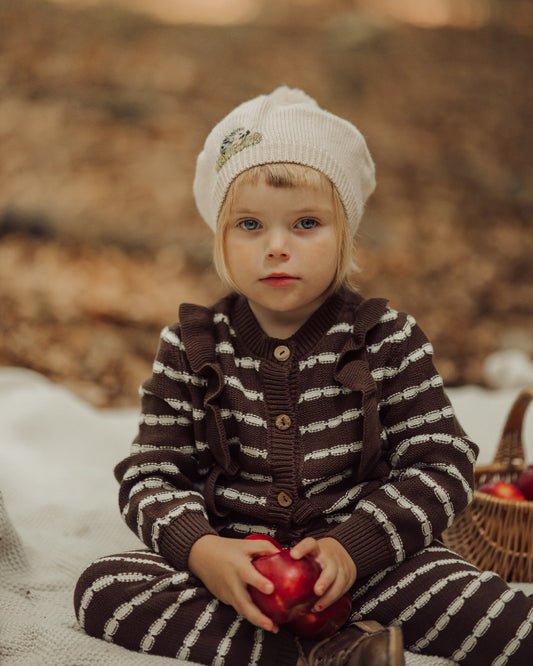 Cardigan rayé pour fille