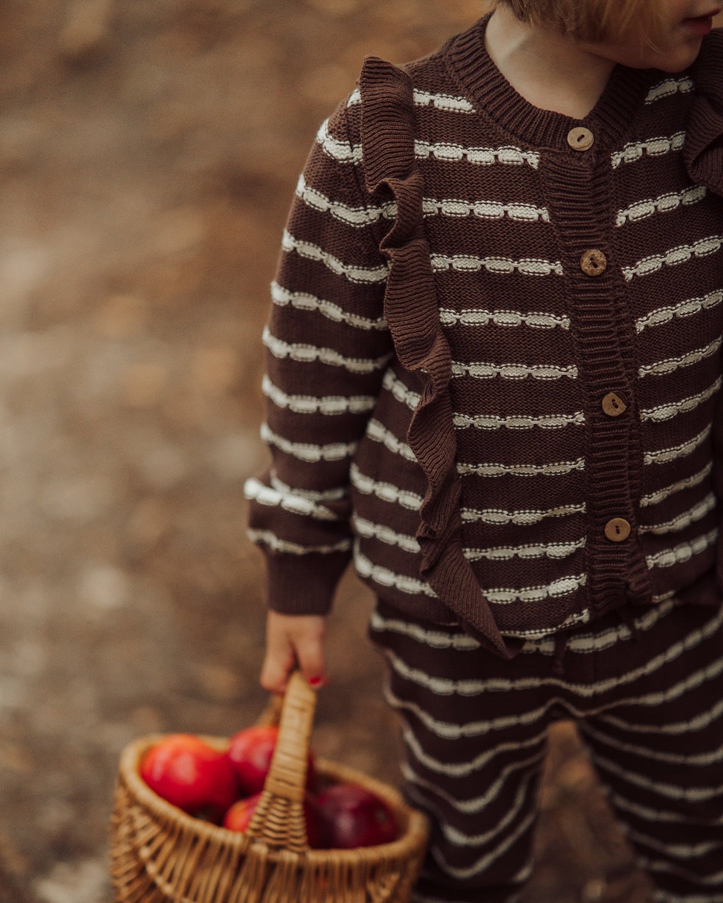 Cardigan rayé pour fille
