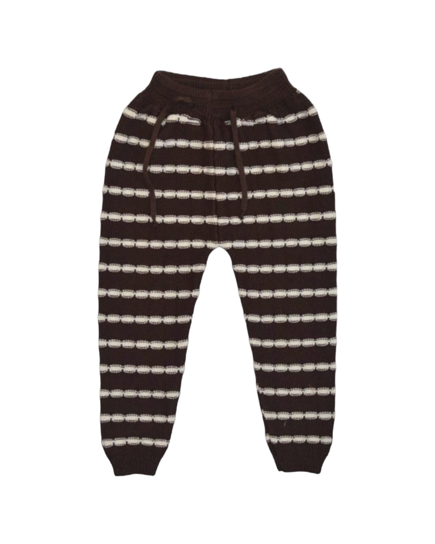 Pantalon tricoté rayé Unisex