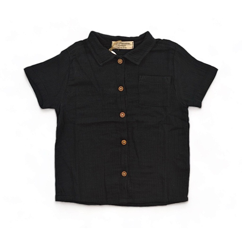 Chemise noire pour garçon