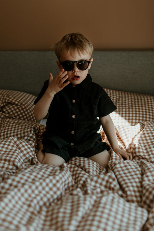 Chemise noire pour garçon