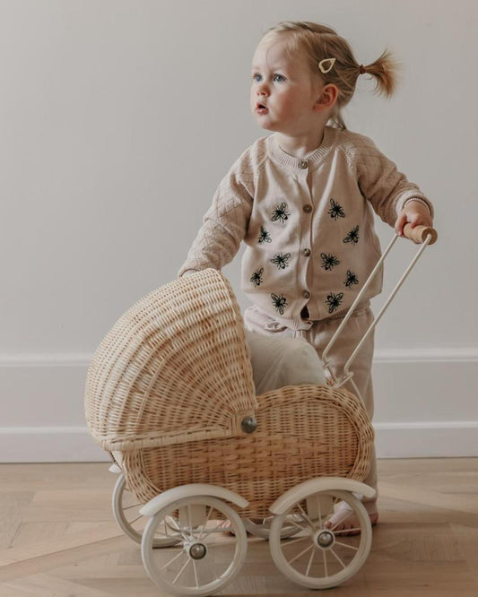 Cardigan orné d’abeilles pour fille