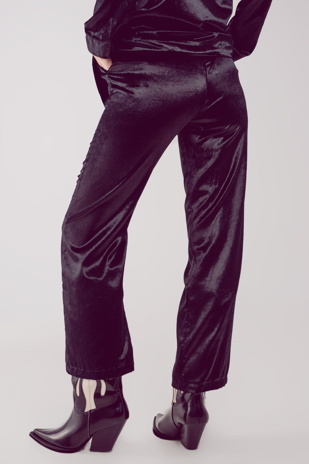 Pantalons en Velours Droit