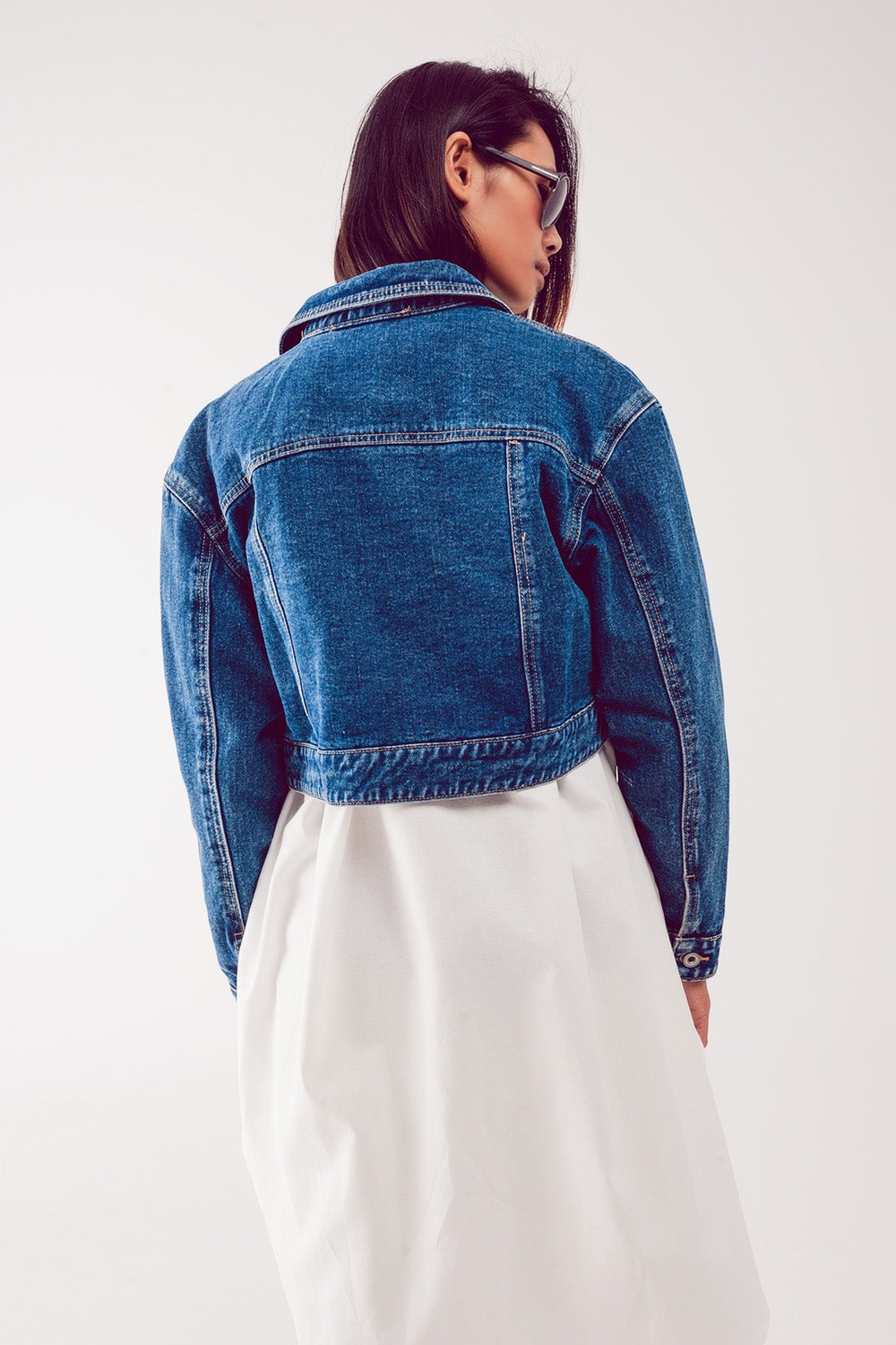 Veste Cropped en Denim