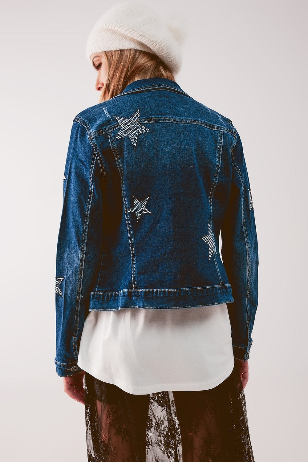 Veste Mi-Lavée Étoilé