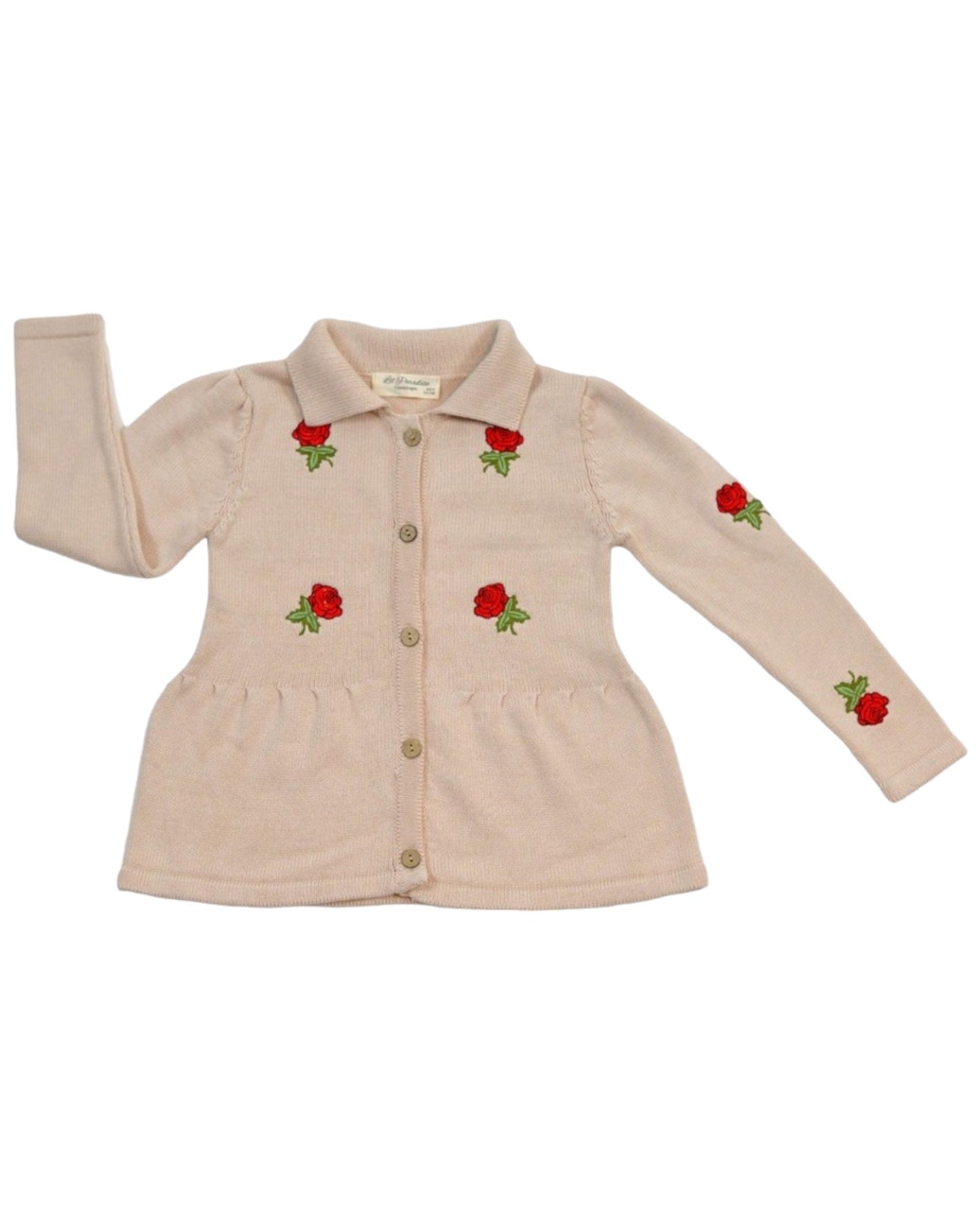 Cardigan à roses pour fille
