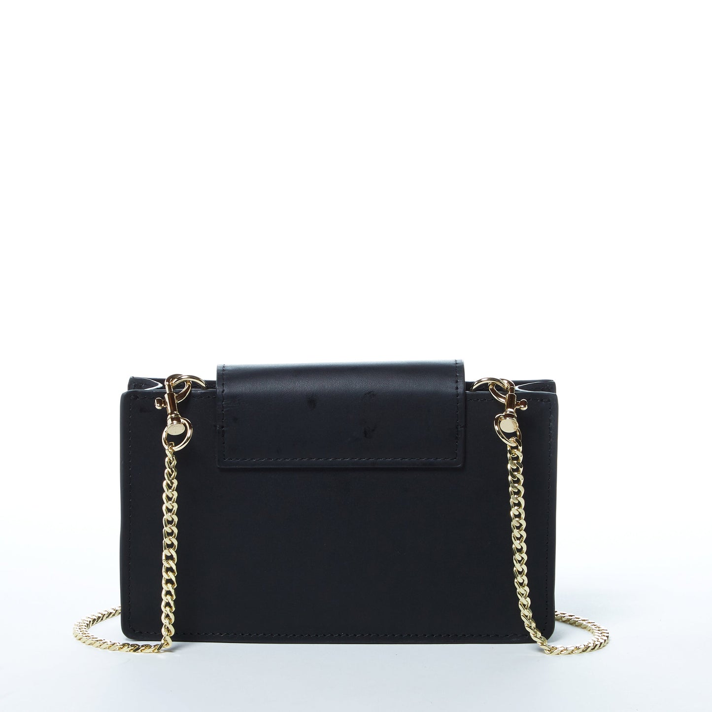 SUSU Mary Petit Sac en Cuir Noir Crossbody et Pochette