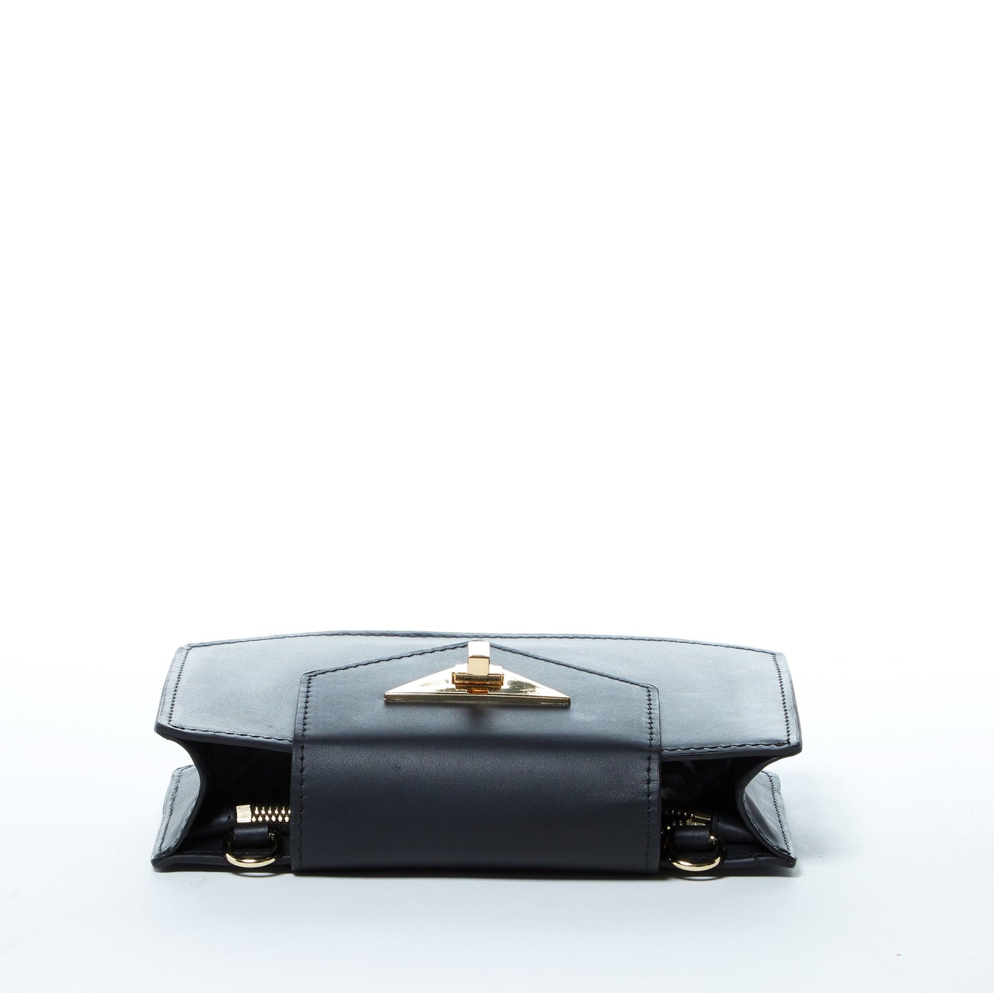 SUSU Mary Petit Sac en Cuir Noir Crossbody et Pochette
