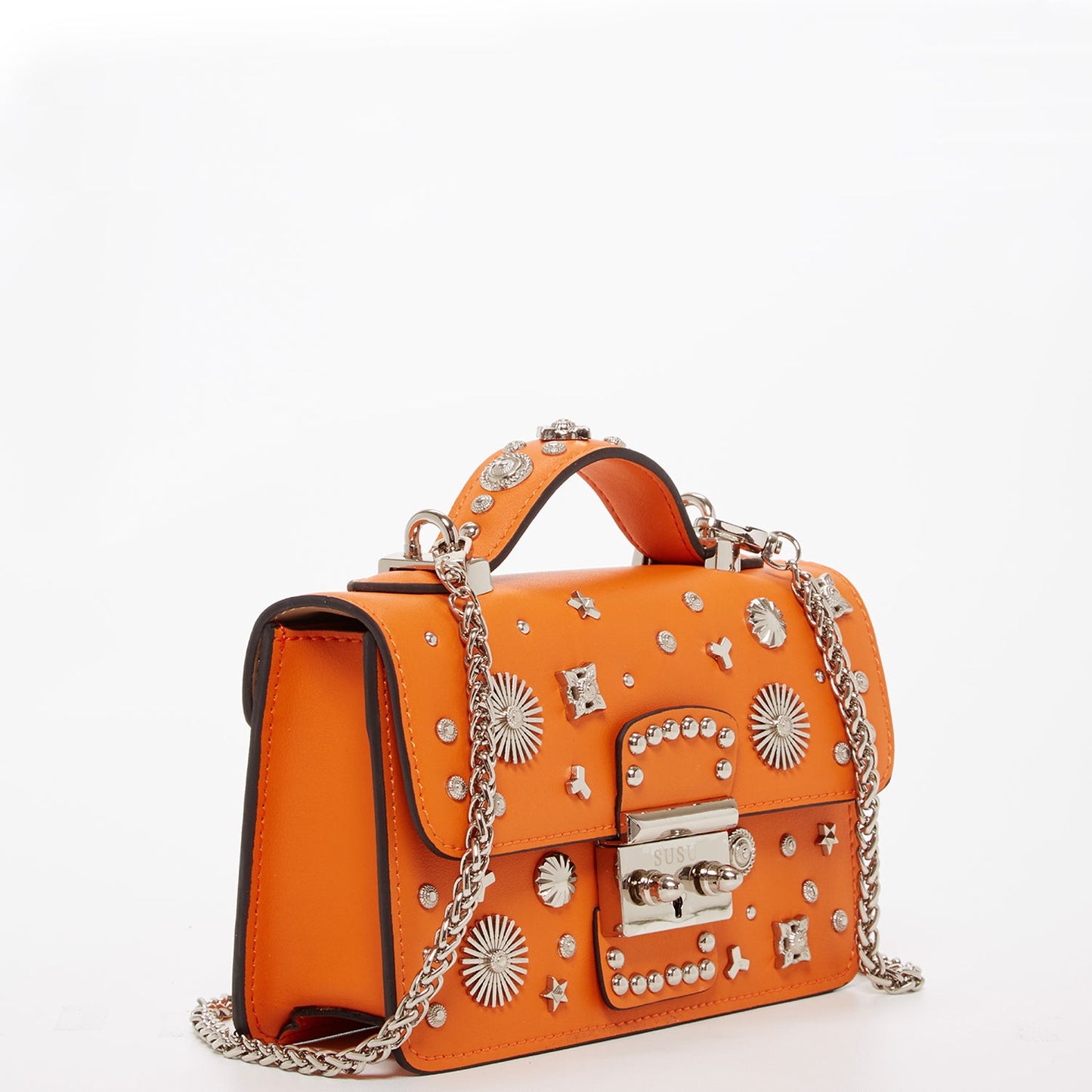 SUSU Hollywood – Sac bandoulière en Cuir Orange