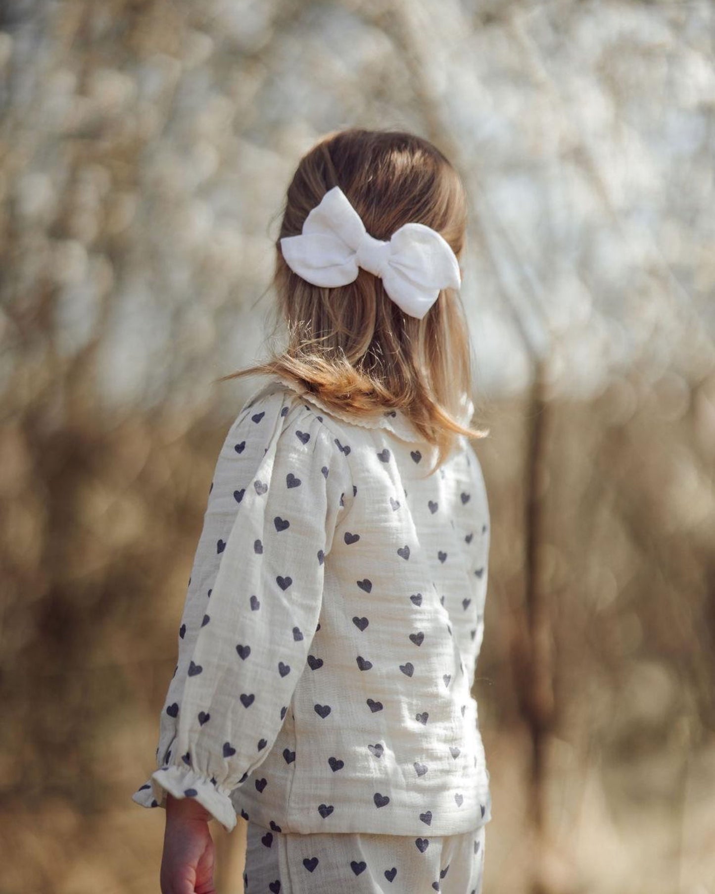 Blouse à cœurs pour fille