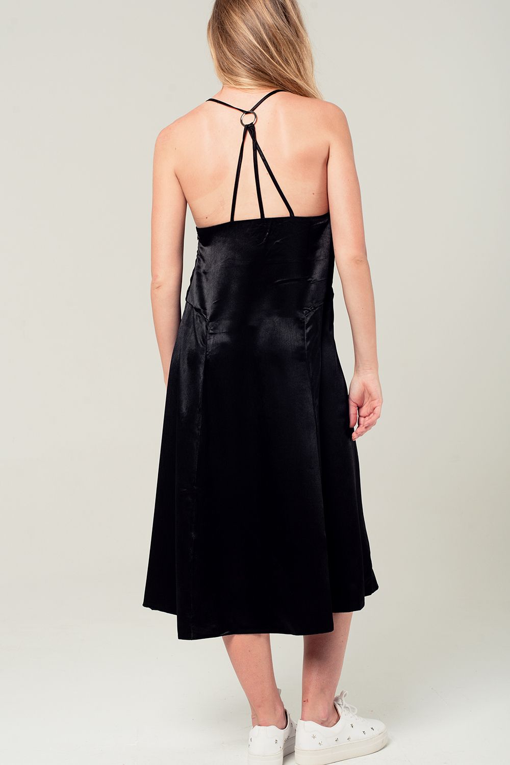 Robe Midi avec Détail au Dos
