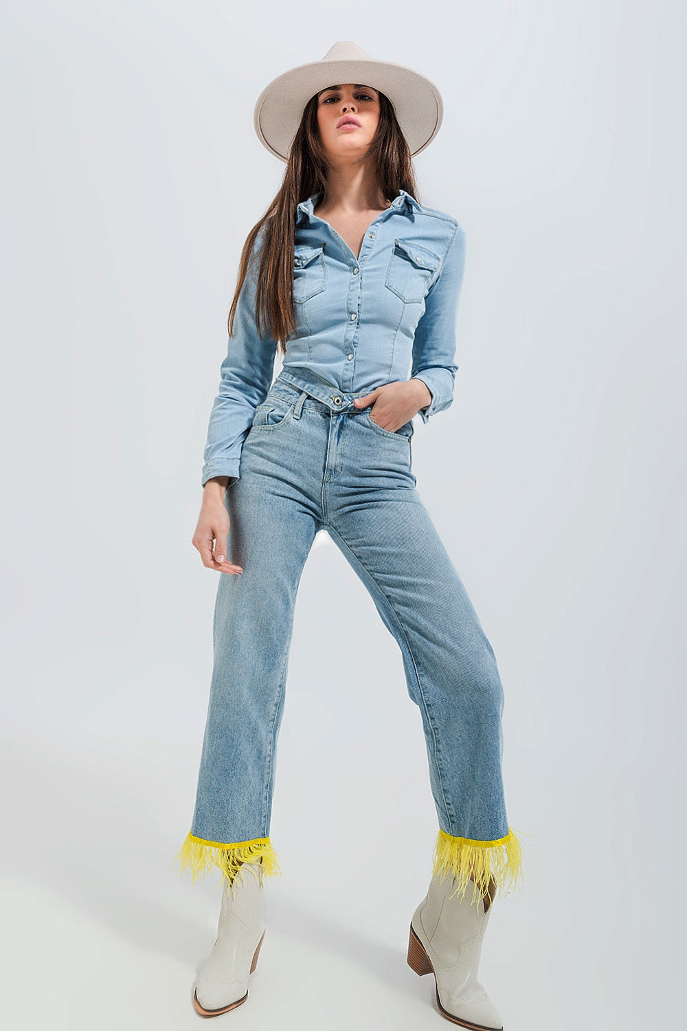 Chemise Western Denim