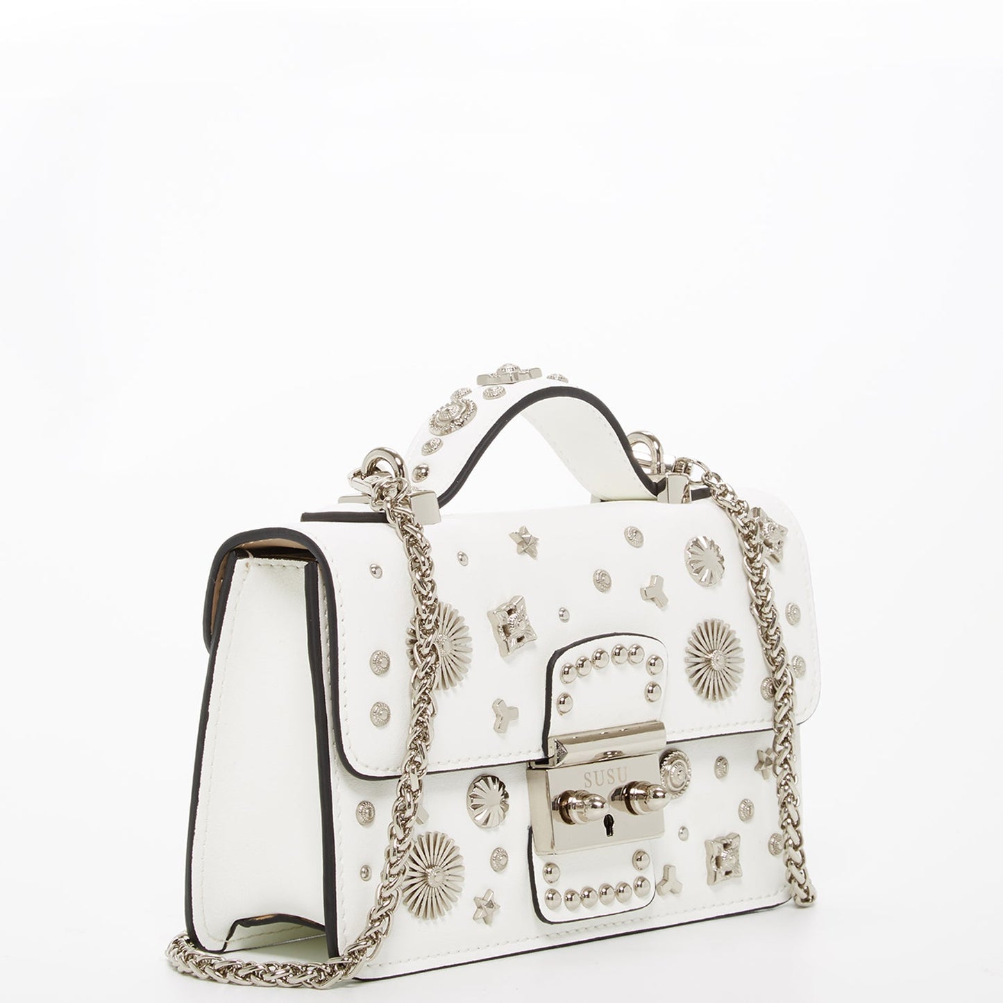 SUSU Hollywood – Sac bandoulière en Cuir Blanc