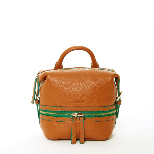 SUSU Ashley – Sac à dos en Cuir Brun 3-en-1