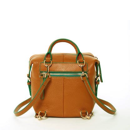 SUSU Ashley – Sac à dos en Cuir Brun 3-en-1