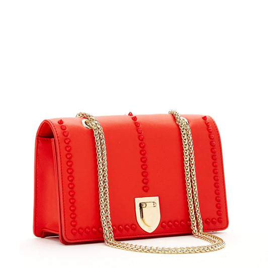 SUSU Josie - Sac en Cuir Rouge avec Chaîne