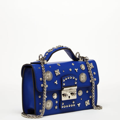 SUSU Hollywood – Sac bandoulière en Cuir Bleu Cobalt