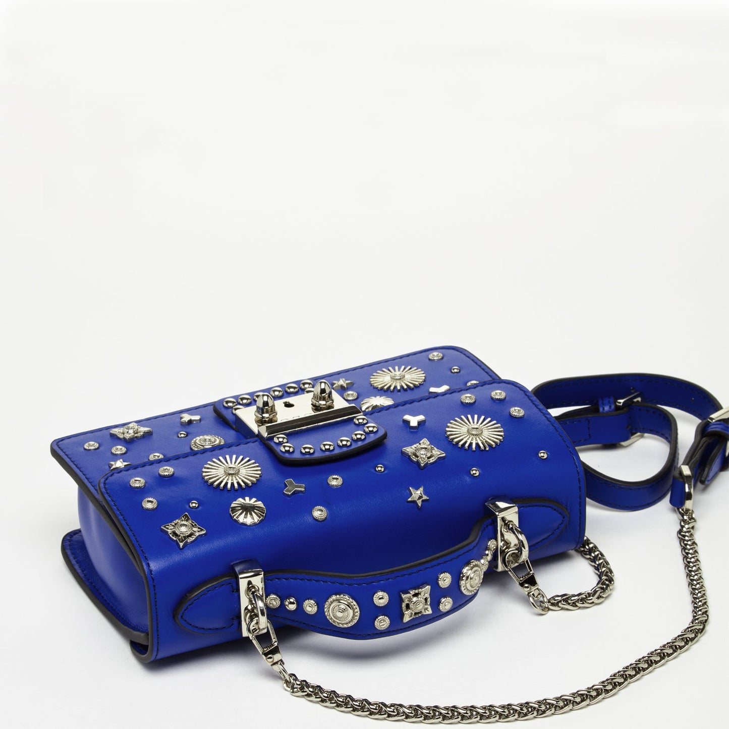 SUSU Hollywood – Sac bandoulière en Cuir Bleu Cobalt