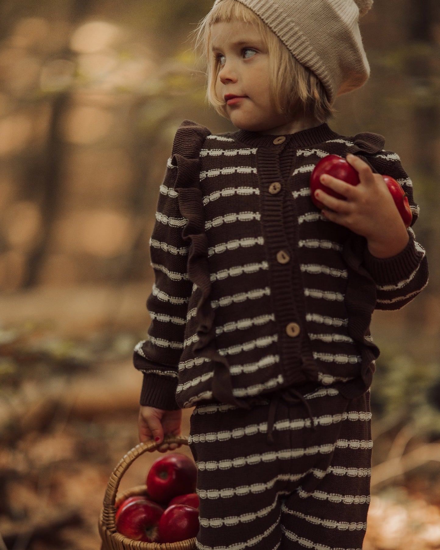 Cardigan rayé pour fille