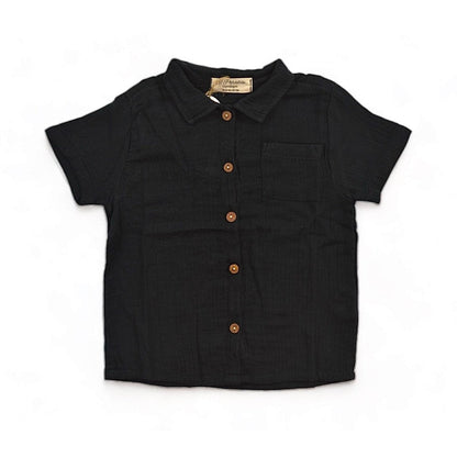 Chemise noire pour garçon