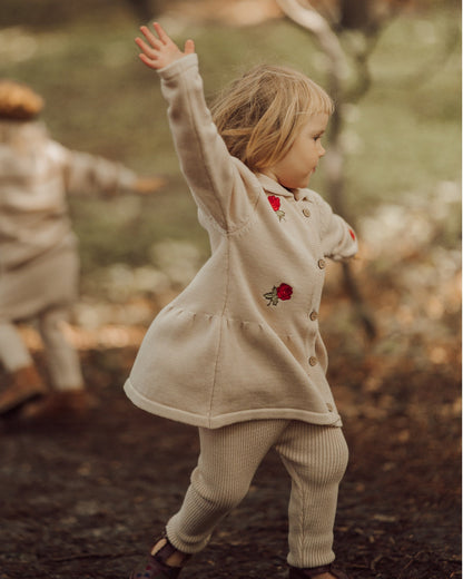 Cardigan à roses pour fille