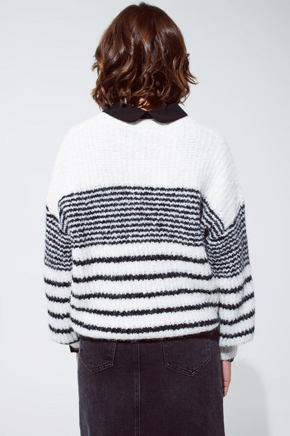 Striped Crew Neck Sweater