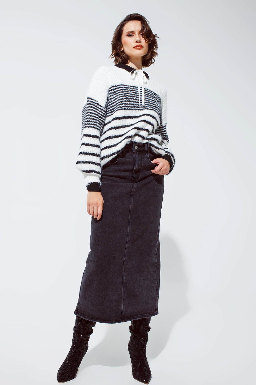 Striped Crew Neck Sweater