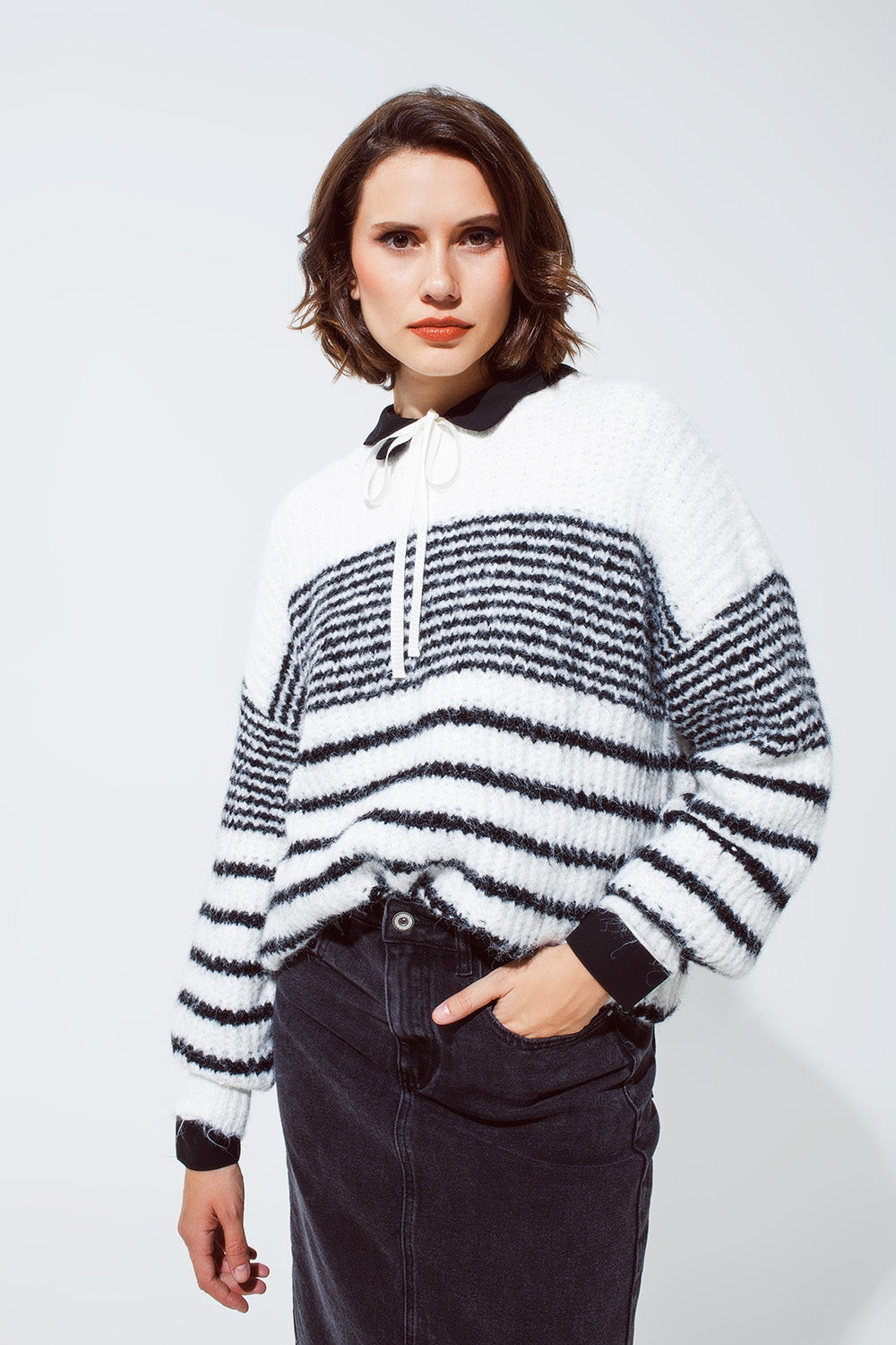 Striped Crew Neck Sweater