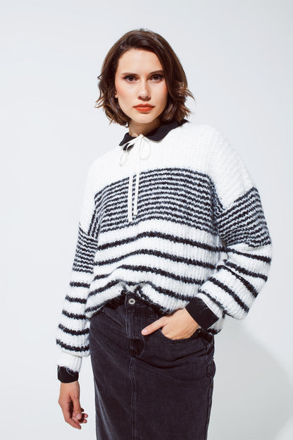 Striped Crew Neck Sweater