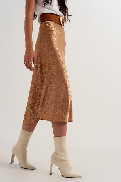 Gold Midi Skirt