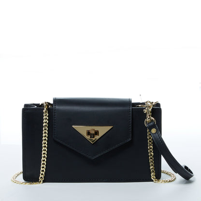 SUSU Mary Petit Sac en Cuir Noir Crossbody et Pochette