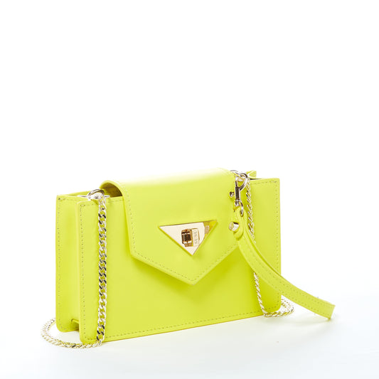 SUSU Mary Sac à main petit en Cuir Jaune Vif