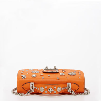 SUSU Hollywood – Sac bandoulière en Cuir Orange