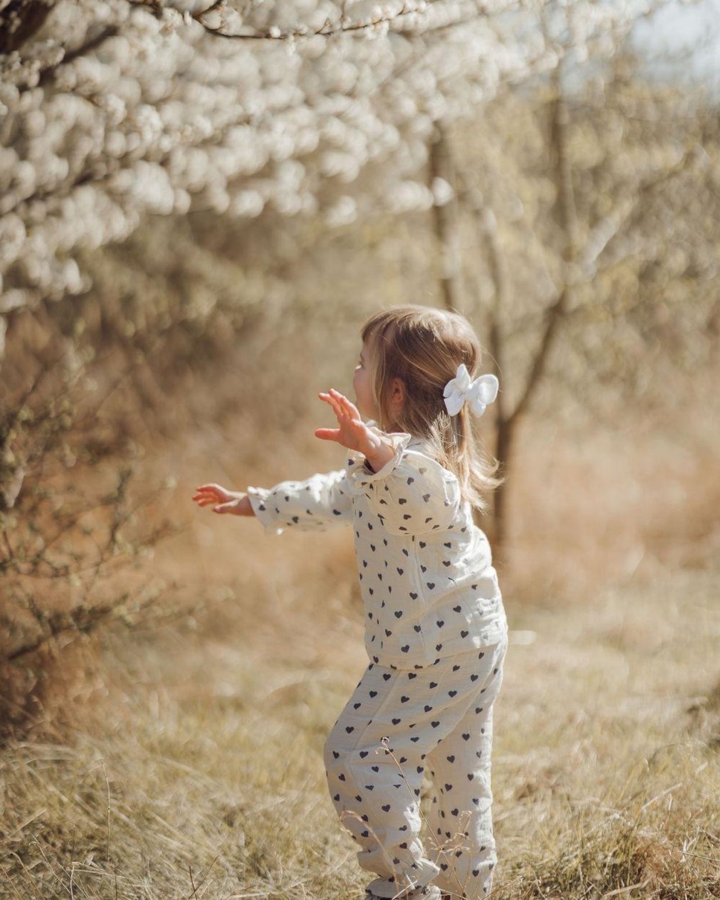 Blouse à cœurs pour fille