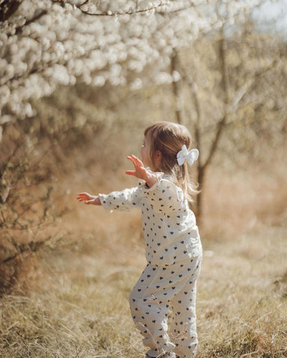 Blouse à cœurs pour fille