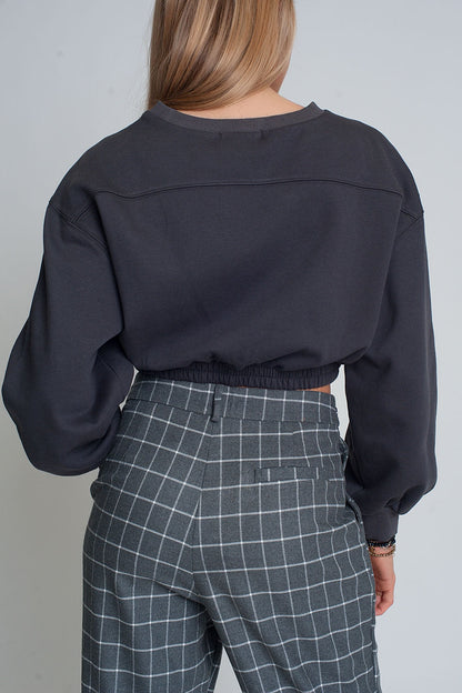 Sweatshirt Court 100% Coton