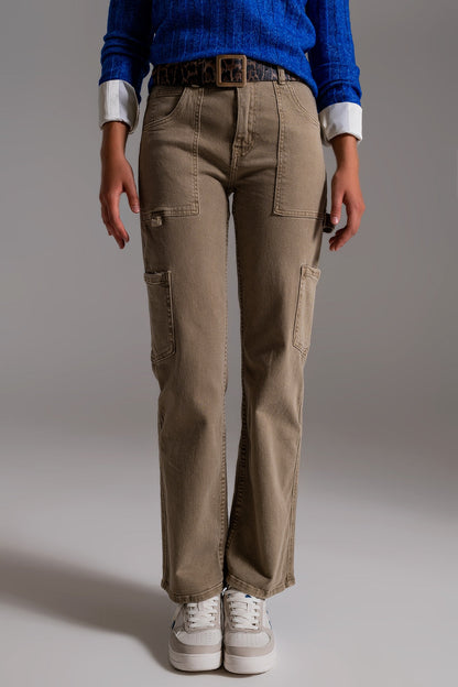 Pantalon Cargo Droit