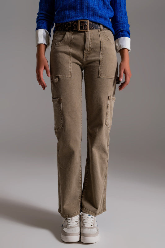 Pantalon Cargo Droit