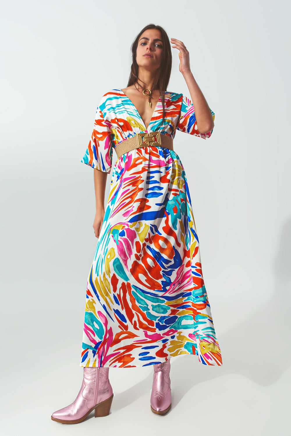 Rainbow Long Dress