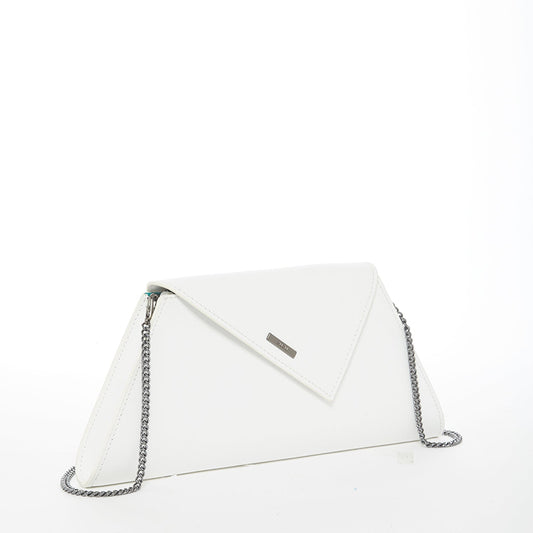SUSU Angelica – Sac à main en Cuir Saffiano Blanc